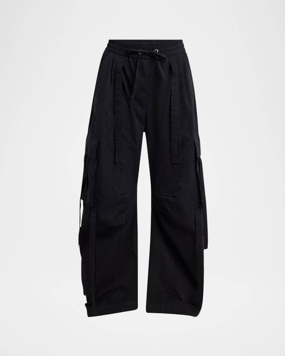 Ties Barrel-Leg Cargo Trousers